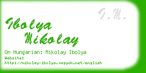 ibolya mikolay business card